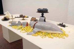 shark, flake, fish and chips, australiana, christmas dinner, explorers, cake