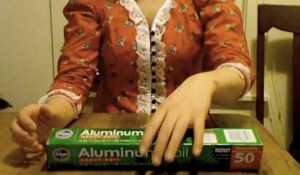 aluminium foil, hands, calexico