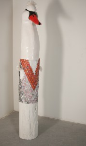 swan, football, Aussie Rules, Australian Rules, craft, ceramics, beer bottle caps, art