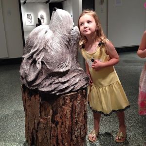 school, tour, Harmony School, Indiana University, IU, Indiana, Grunwald, Grunwald Gallery, sculpture, wolf, sound sculpture, art, ceramics